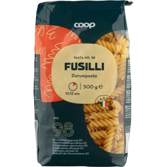 Макароны Спираль Coop Fusilli 500 гр