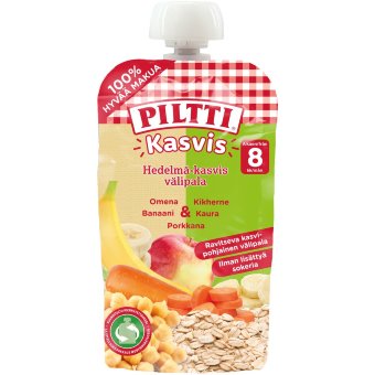 Овощное детское питание Piltti Kasvis 110 гр органическое 8 мес