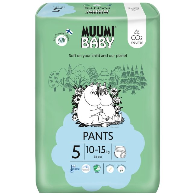 Подгузники-трусики Muumi Baby Pants 5 - 38 шт 10-15 кг Подгузники-трусики Muumi Baby Pants 5 - 38 шт 10-15 кг