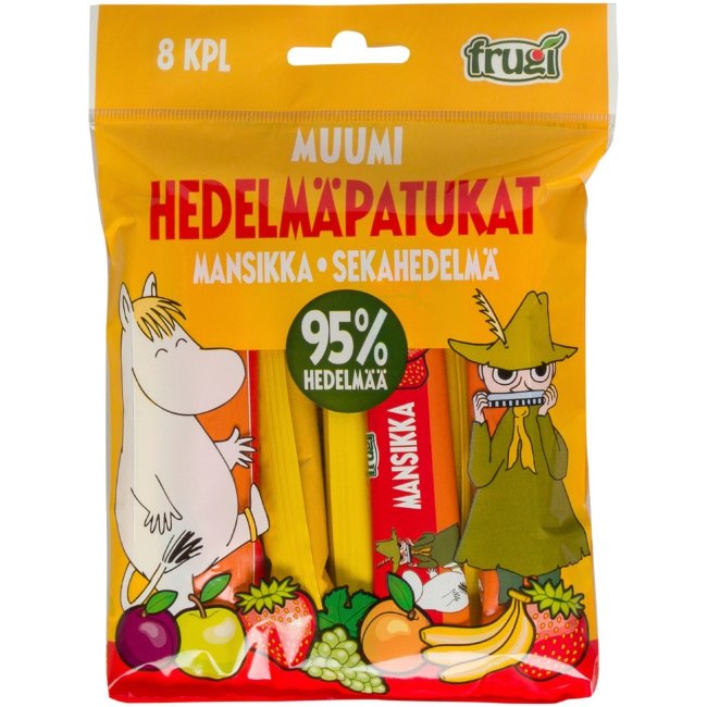 Фруктовые батончики Muumi (уп 8 шт) 120 гр клубника и ассорти из фруктов Фруктовые батончики Muumi (уп 8 шт) 120 гр клубника и ассорти из фруктов