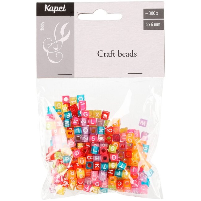 Бусины Kapel для рукоделия буквы и цифры