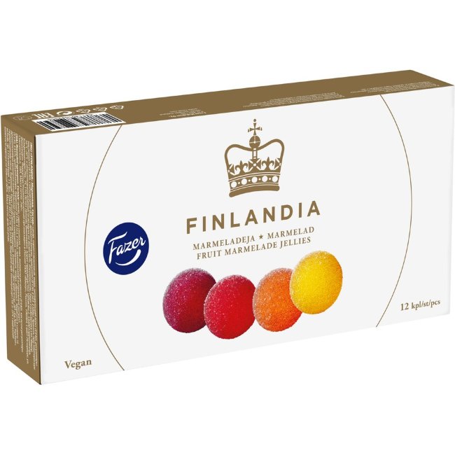 Фруктовый мармелад в шариках Fazer Finlandia 260 гр 4 вида