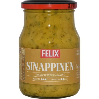 Салат огуречный с горчицей Felix 390 гр Салат огуречный с горчицей Felix 390 гр