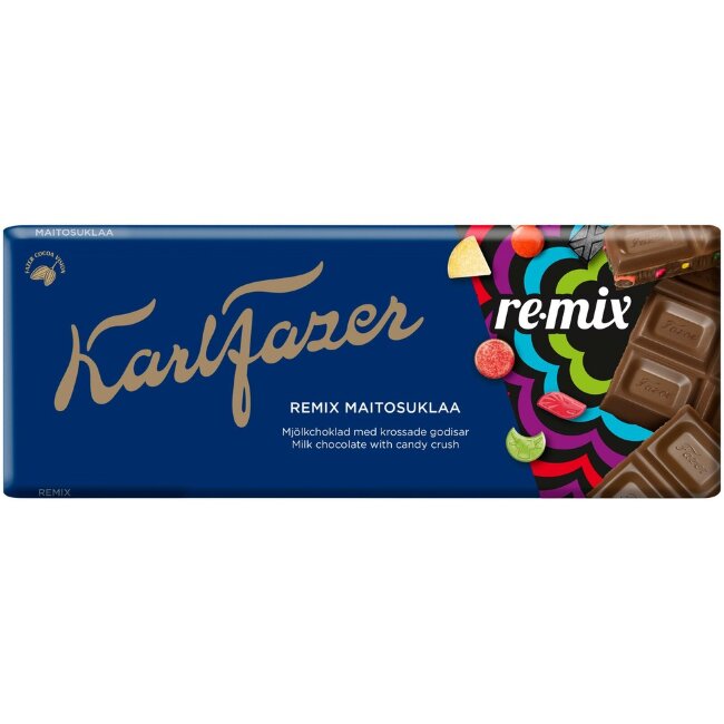 Шоколадная плитка Karl Fazer Re-Mix 180 гр