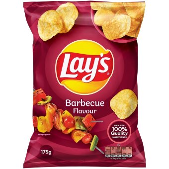 Картофельные чипсы Lay's со вкусом барбекю 175 гр Картофельные чипсы Lay's со вкусом барбекю 175 гр