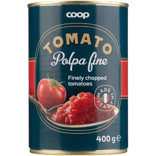 Дроблёные томаты Coop Polpa fine 400 гр