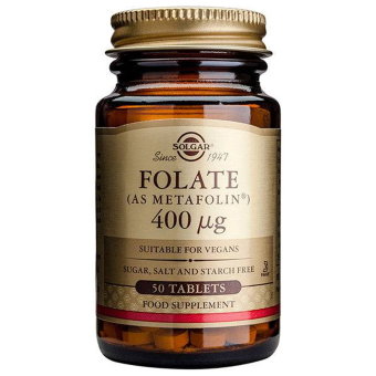 Фолиевая кислота Solgar Folate 400 мкг 50 табл Фолиевая кислота Solgar Folate 400 мкг 50 табл