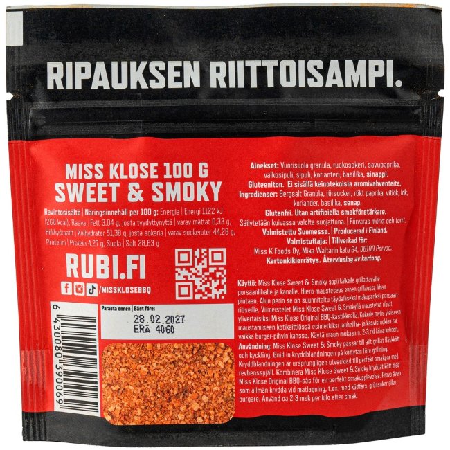Приправа Miss Klose Sweet & Smoky 100 гр