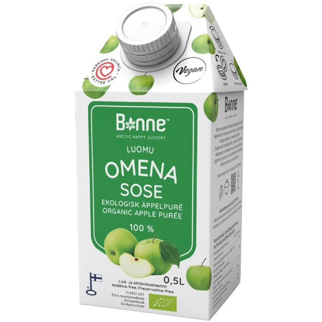 Органическое яблочное пюре Bonne 500 мл
