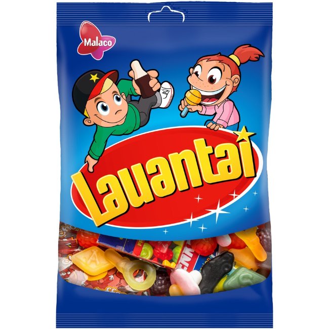 Жевательные конфеты Malaco Lauantai 150 гр