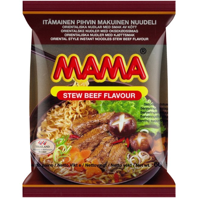 Лапша восточная Mama со вкусом говядины 60 гр
