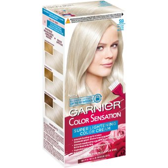 Перманентная краска для волос Garnier Color Sensation S9 ультра светлый серебристый блонд ультраяркий серебристый светлый 1 шт Перманентная краска для волос Garnier Color Sensation S9 ультра светлый серебристый блонд ультраяркий серебристый светлый 1 шт