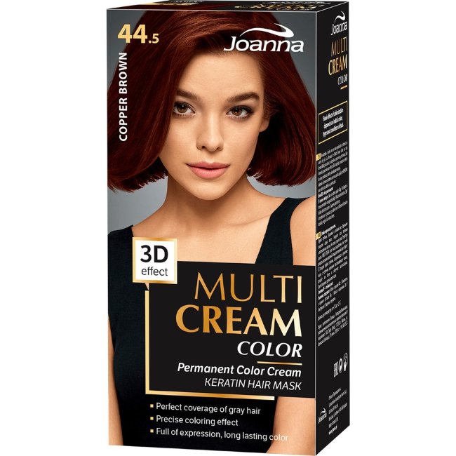 Крем-краска для волос Joanna Multi Cream 44,5 Coper brown перманентная Крем-краска для волос Joanna Multi Cream 44,5 Coper brown перманентная