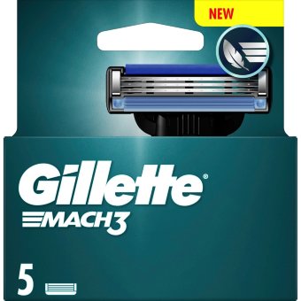 Лезвия для бритья Gillette 5 шт Mach3