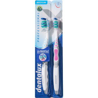 Зубная щётка dentalux professional (Medium) 2 шт Зубная щётка dentalux professional (Medium) 2 шт