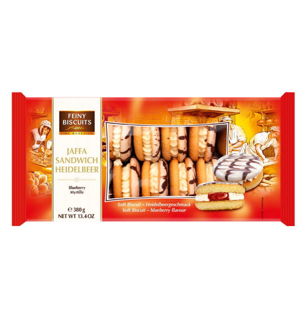 Бисквиты c черничной начинкой Feiny Biscuits, 380 гр