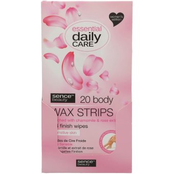 Восковые полоски для депиляции Sencebeauty 20 шт Sensitive Skin Восковые полоски для депиляции Sencebeauty 20 шт Sensitive Skin