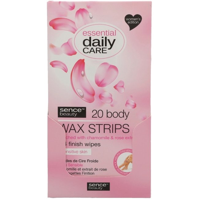 Восковые полоски для депиляции Sencebeauty 20 шт Sensitive Skin Восковые полоски для депиляции Sencebeauty 20 шт Sensitive Skin