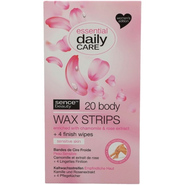 Восковые полоски для депиляции Sencebeauty 20 шт Sensitive Skin Восковые полоски для депиляции Sencebeauty 20 шт Sensitive Skin