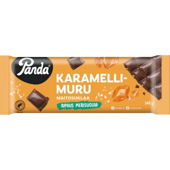 Шоколад молочный с карамельной крошкой и морской солью Panda 145 гр