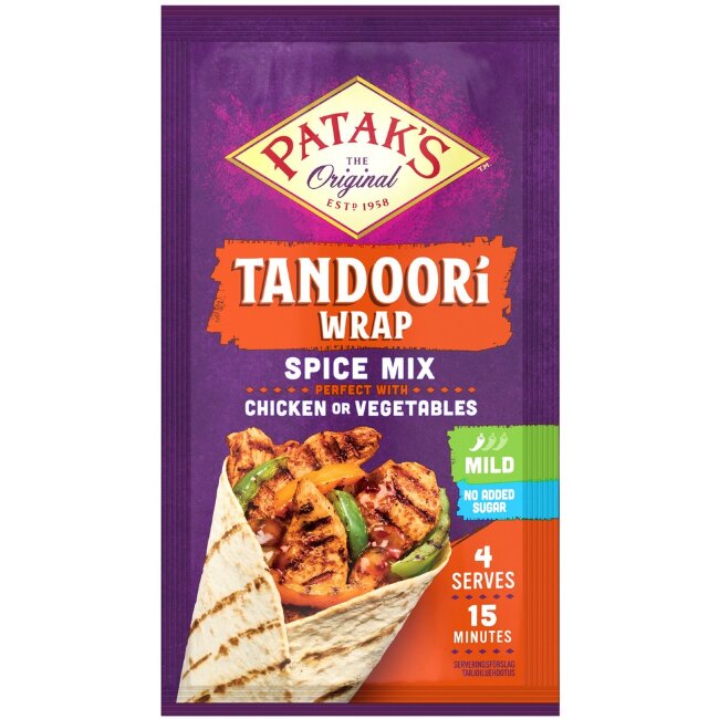 Приправа Patak's Tandoori Wrap 25 гр Приправа Patak's Tandoori Wrap 25 гр