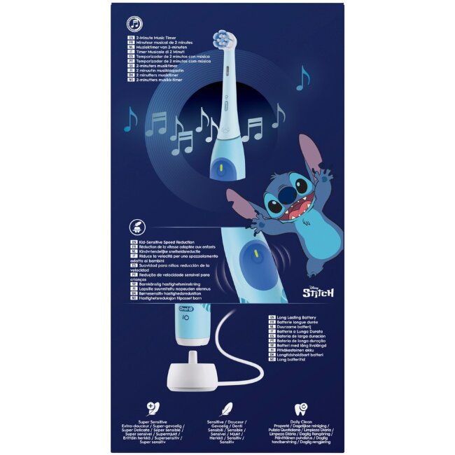 Электрическая зубная щетка Oral-B iO2 Kids 6+ Stitch + дорожный чехол