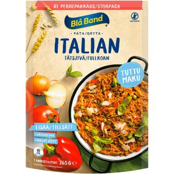 Безлактозная мультиупаковка Blå Band XL итальянский густой рагу с цельнозерновыми спагетти, овощами и специями 265 гр Безлактозная мультиупаковка Blå Band XL итальянский густой рагу с цельнозерновыми спагетти, овощами и специями 265 гр