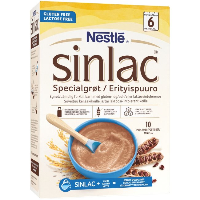Безмолочная и безглютеновая рисовая каша Nestlé Sinlac 6 мес 500 гр Безмолочная и безглютеновая рисовая каша Nestlé Sinlac 6 мес 500 гр