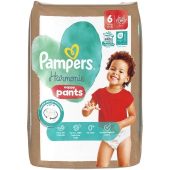 Подгузники-штанишки Pampers Harmonie S6 15+ кг 19 шт