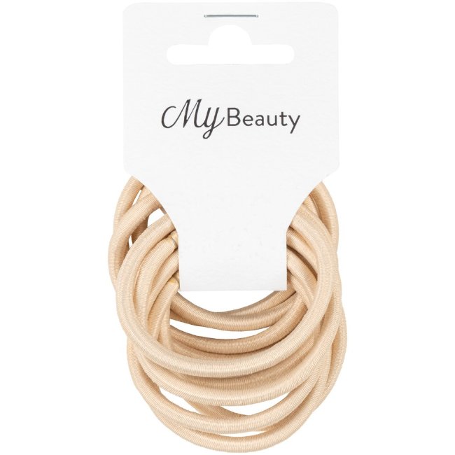 Резинка для волос MY BEAUTY бежевая круглая 10 шт Резинка для волос MY BEAUTY бежевая круглая 10 шт