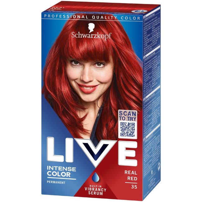 Краска для волос Schwarzkopf LIVE 35 Real Red