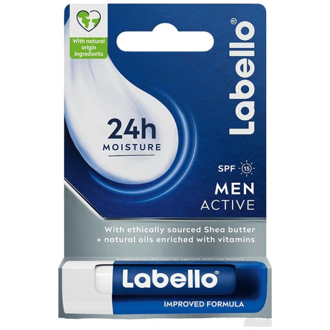 Бальзам для губ Labello Active For Men 4,8 гр с SPF 15 Бальзам для губ Labello Active For Men 4,8 гр с SPF 15