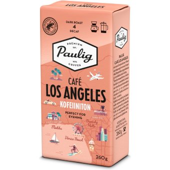 Безкофеиновый молотый фильтр-кофе Paulig Café Los Angeles 260 гр Безкофеиновый молотый фильтр-кофе Paulig Café Los Angeles 260 гр