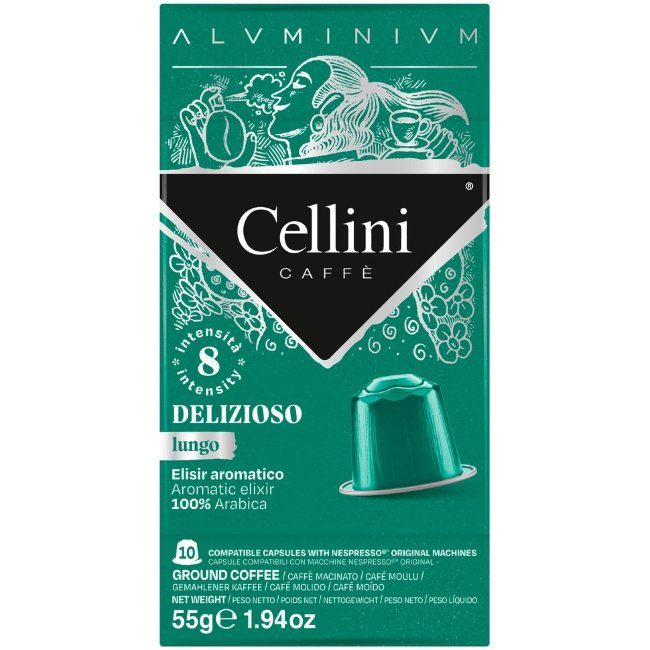 Кофейные капсулы Cellini Lungo Deliz 10 шт 50 гр
