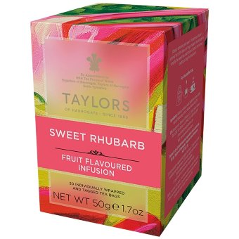 Травяной чай без кофеина Taylors of Harrogate Sweet Rhubarb 20 пакетов Травяной чай без кофеина Taylors of Harrogate Sweet Rhubarb 20 пакетов