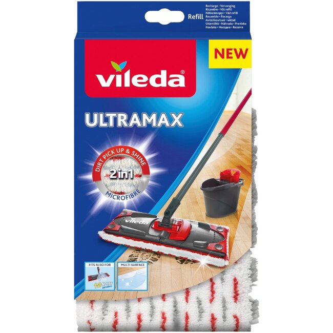 Сменная насадка для швабры Vileda UltraMax Extra Сменная насадка для швабры Vileda UltraMax Extra