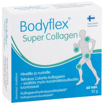Витамины Bodyflex Super Collagen с коллагеном 60 таблеток Hankintatukku