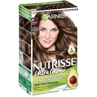 Крем-краска для волос Garnier Nutrisse Ultra Creme 5.0 средне-коричневый 1 шт Крем-краска для волос Garnier Nutrisse Ultra Creme 5.0 средне-коричневый 1 шт