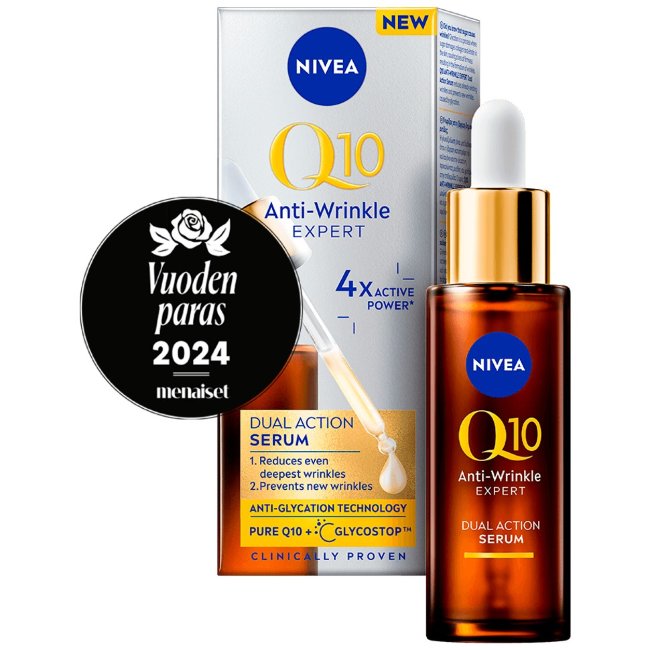 Сыворотка для лица NIVEA Q10 Anti-Wrinkle Expert Dual Action 30 мл