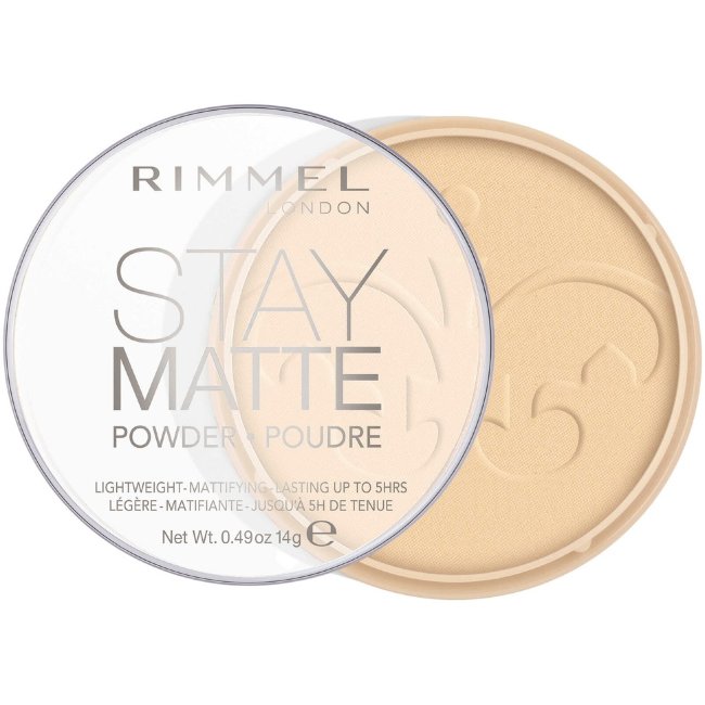 Прессованная пудра Rimmel Stay Matte 14 гр 001 Transparent