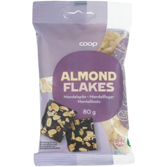 Миндальные пластинки Coop 80 гр