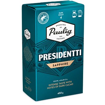 Кофе молотый для фильтра Paulig Presidentti Sapphire 450 гр