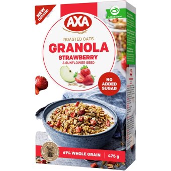 Гранола AXA с клубникой и семенами подсолнечника 475 гр