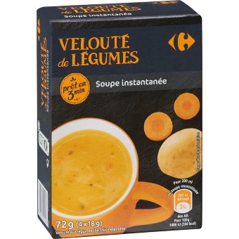 Суповые наборы Carrefour овощное пюре 4 x 18 гр Суповые наборы Carrefour овощное пюре 4 x 18 гр