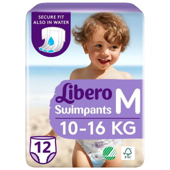 Трусики для плавания Libero M 10-16 кг, 12 шт. Трусики для плавания Libero M 10-16 кг, 12 шт.