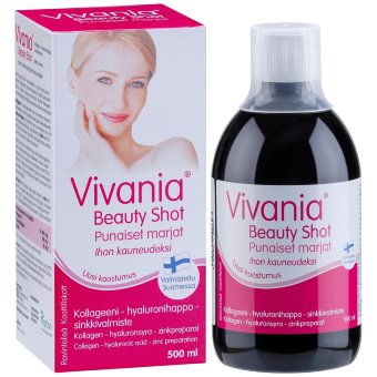 Коллаген и гиалуроновая кислота Vivania Beauty Shot (красные ягоды) 500 мл Коллаген и гиалуроновая кислота Vivania Beauty Shot (красные ягоды) 500 мл