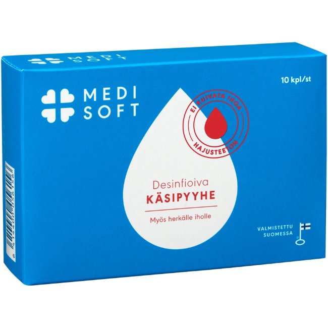 Дезинфицирующие салфетки Medisoft 10 шт Дезинфицирующие салфетки Medisoft 10 шт