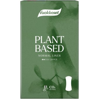 Прокладки для трусиков Vuokkoset Plant Based normal 24 шт Прокладки для трусиков Vuokkoset Plant Based normal 24 шт