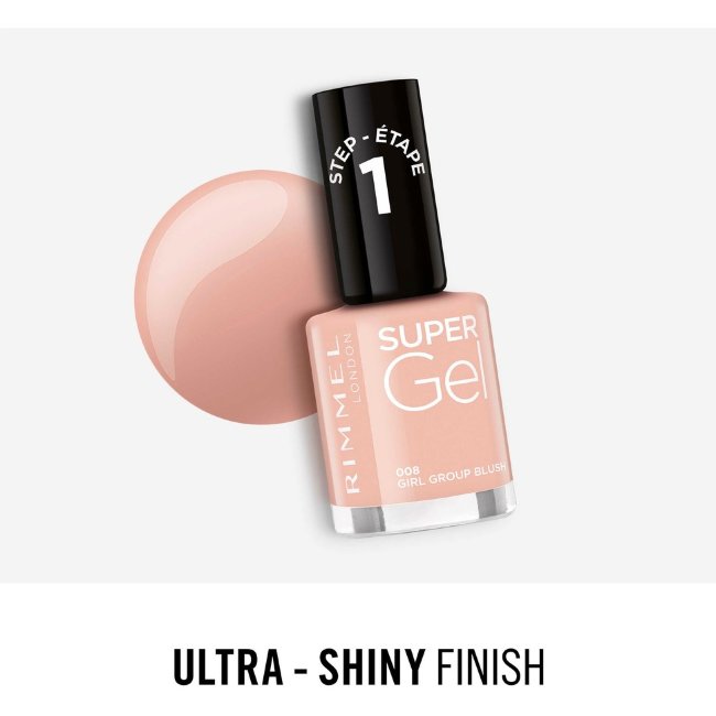 Гель-лак для ногтей Rimmel Super Gel 008 Girl Group 12 мл Гель-лак для ногтей Rimmel Super Gel 008 Girl Group 12 мл