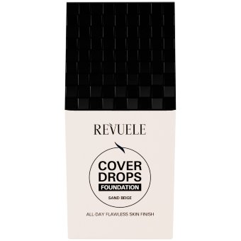 Тональный крем Revuele Cover Drops. Легкий и покрывающий тональный крем, который оставляет кожу сияющей.